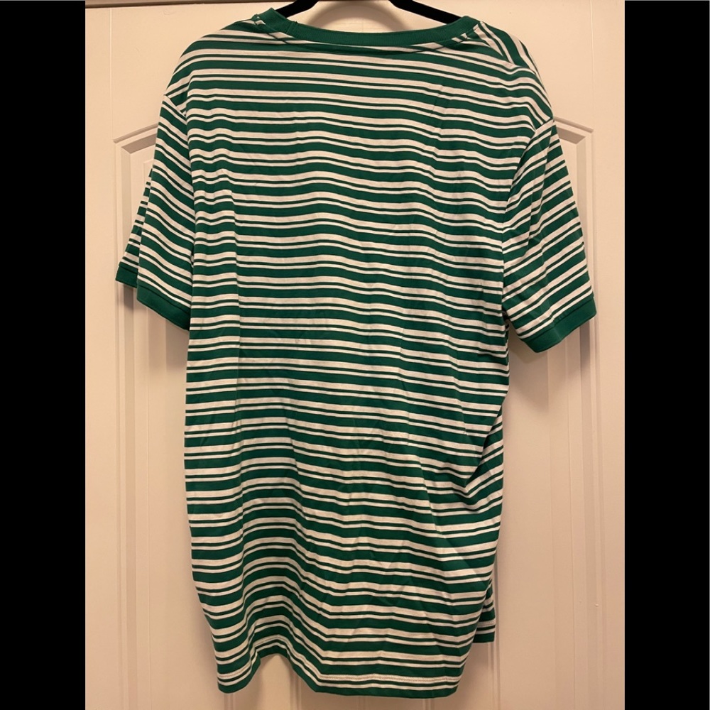 NWT Michael Kors Green Stripped Shirt Sz XL